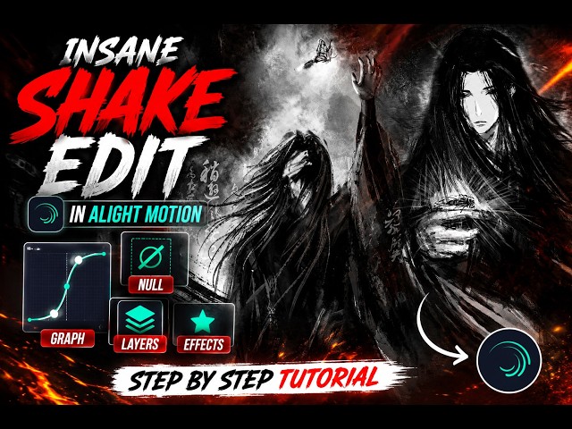 How to Make INSANE Shake Edits in Alight Motion 🔥 | Anime Editing Tutorial