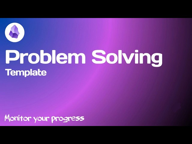 Track Your Problem-Solving  skills using obsidian.. Think deeply!