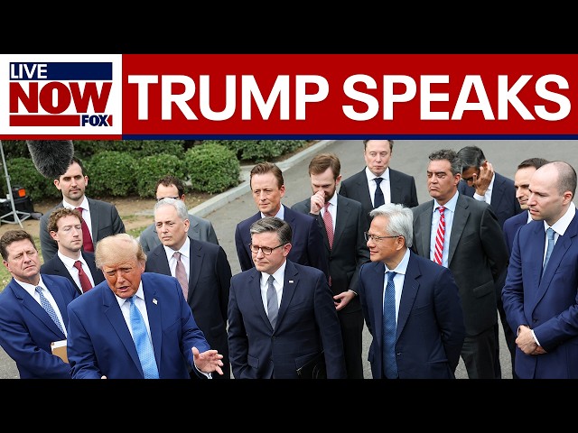 AI meeting: Trump and Speaker Johnson speak after tech leaders summit