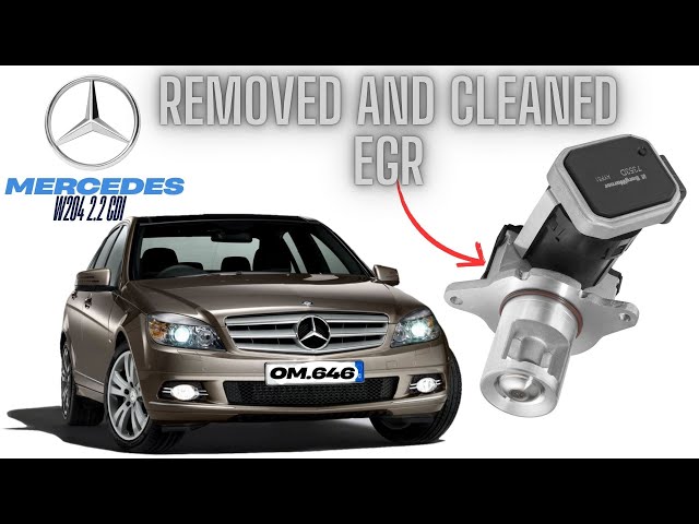 Mercedes C Class W204 2.2 CDI , OM646 Engine Removed and cleaned the exhaust recirculation EGR valve