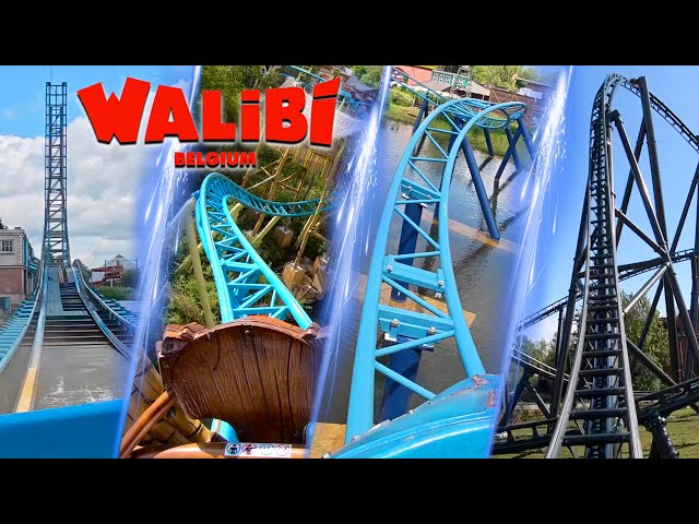 All Roller Coasters at Walibi Belgium 🇧🇪 | Onride POV
