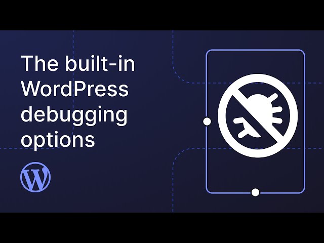 The built-in WordPress debugging options