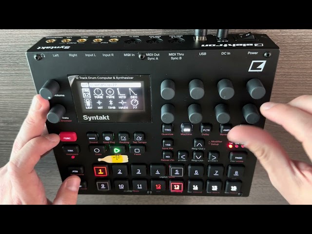 Techno patterns from scratch (Syntakt Elektron)