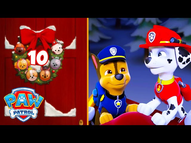 Chase and Marshall Help Deliver Presents! | PAW Patrol: 12 Days of Christmas 🎁 | 10 Days to Go!