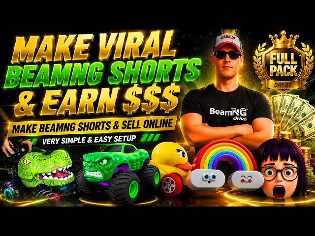 How to Set Up a Viral Background in BeamNG.drive for Shorts | Complete Video Setup Guide