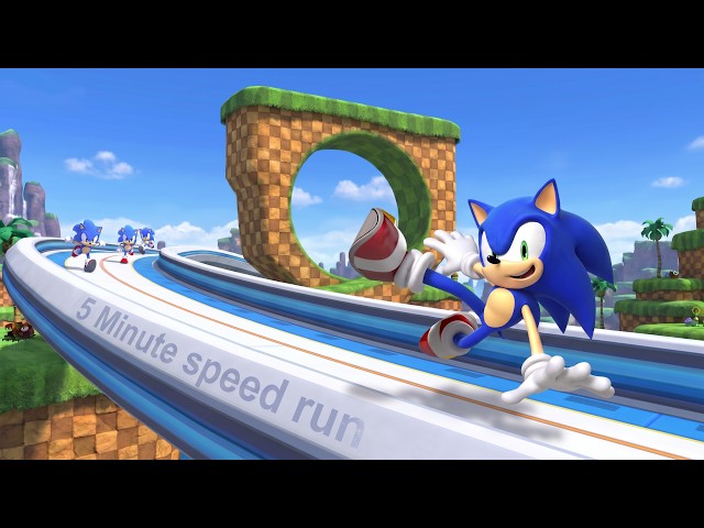 Watch Sonic the Hedgehog in a 5 minute timer with Music!