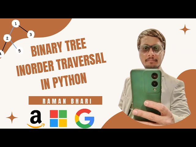 Binary Tree Inorder Traversal in Python — LeetCode 94 Solution (Recursive)