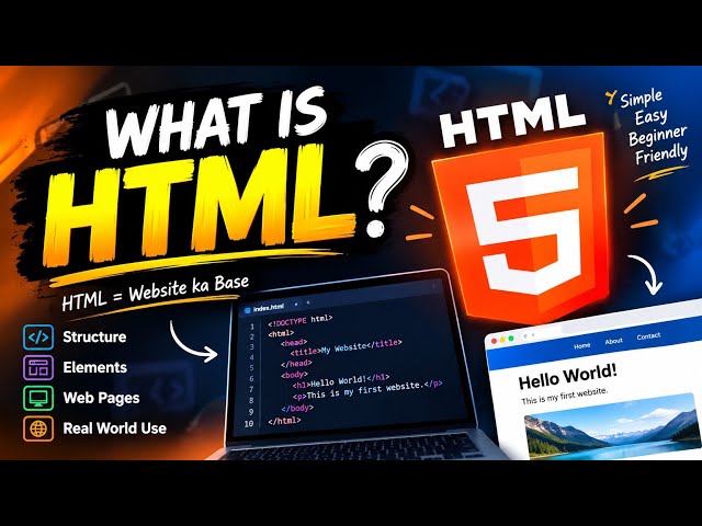 WHAT IS HTML? | HTML Explained for Beginners in 4 Minutes... #html #coding #coder #popular #larning 
