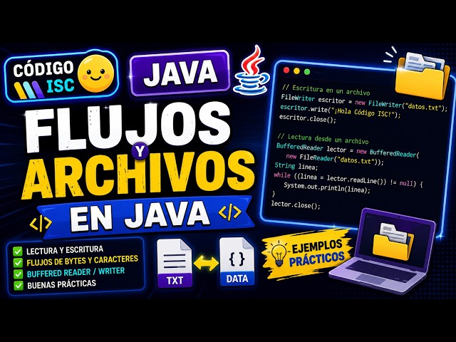 🔥 FLUJOS y ARCHIVOS en Java 💾 | FileReader, FileWriter y BufferedReader