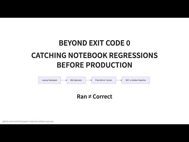 Catch Notebook Regressions Before Production (Beyond Exit Code 0)