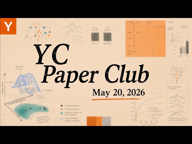 Inference, Diffusion, World Models, and More | YC Paper Club