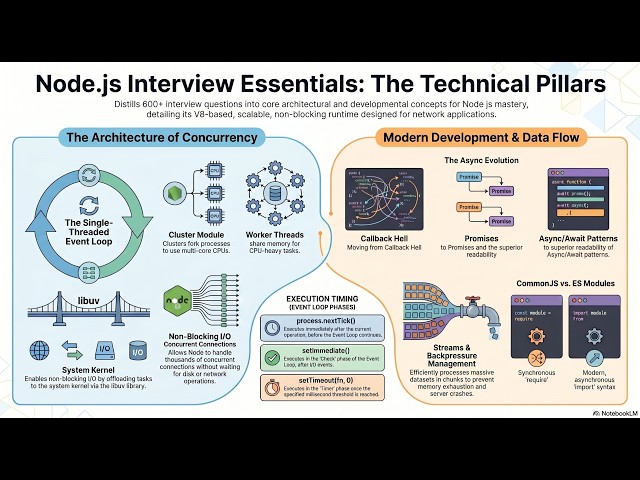 Node.js Interview Crash Course: Event Loop, Streams, & Microservices Demystified!