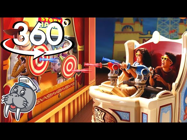 360 VR Toy Story Mania 4K Ride | Get a High Score at Walt Disney World's Hollywood Studios