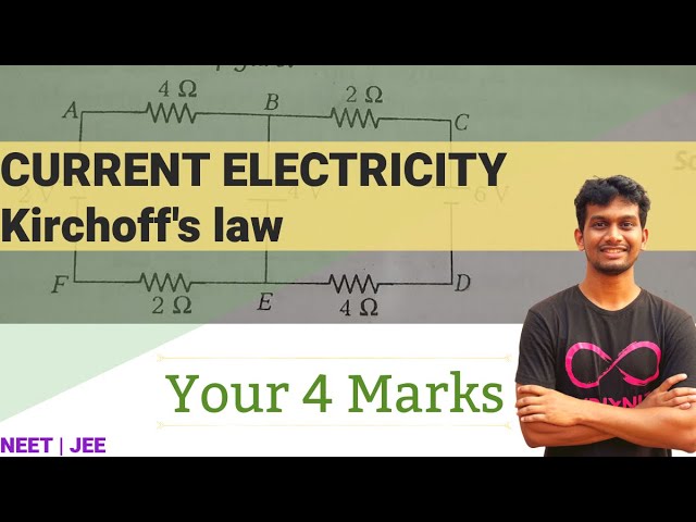 Kirchhoff’s law| KVL & KCL| Current Electricity|Class12|NEET|JEE|Tamil