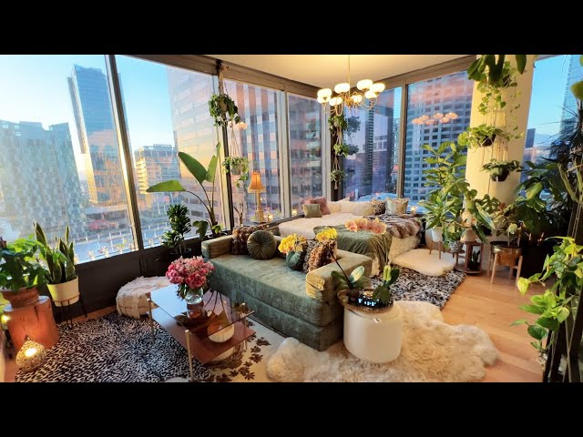 Decorating My Downtown LA Apartment (thrifted maximalism X bohemian jungle)