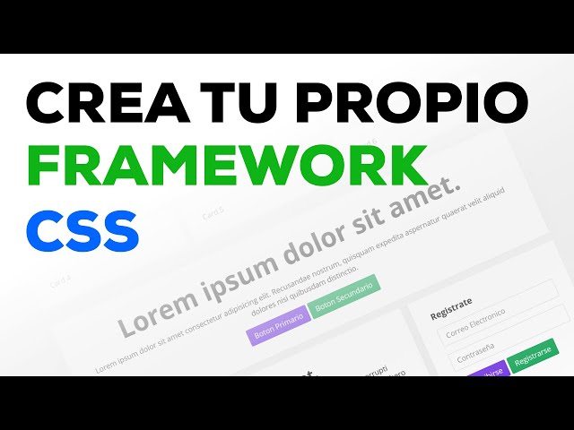 Aprende a crear tu propio Framework de CSS estilo Bootstrap | Responsive