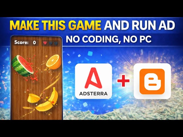 Make Fruit Cutting Game & Earn Money from Ads 💰 In Hindi