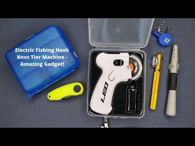 Electric Fishing Hook Knot Tier Machine - Fast Tying Device Equipment - Amazing Gadget!!! [4K]