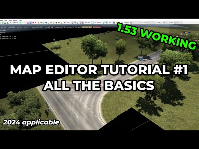 ETS2 Map Editor Tutorial #1 - The Basics | How to create a map [1.53]