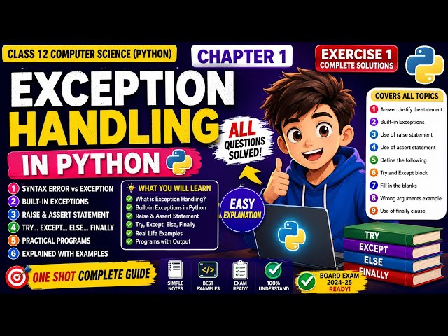 Class 12 Python Chapter 1 EXERCISE 1 to Excercise 9  Solved 😍 | NCERT Computer Science