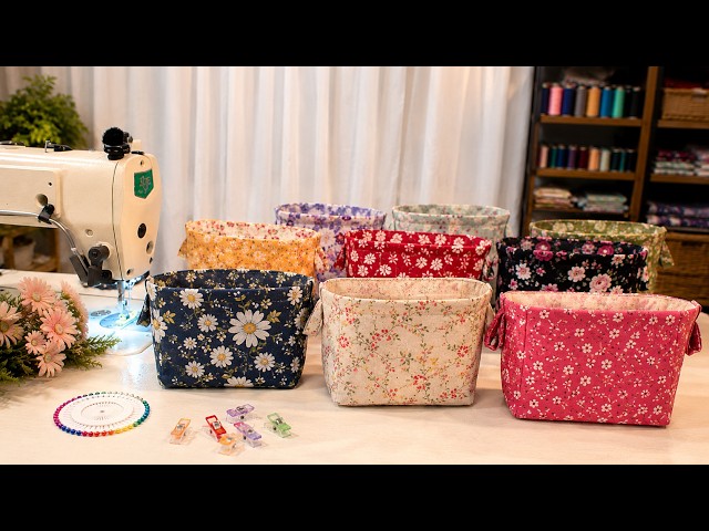 Easy Fabric Basket Sewing Tutorial | Make a Lovely Gift Basket at Home