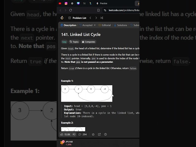 LeetCode 141: Linked List Cycle | JavaScript Solution Explained