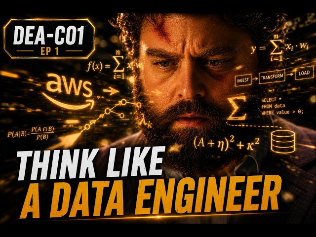 The AWS Data Engineer Mindset | AWS Data Engineer Associate (DEA-C01) Ep 1