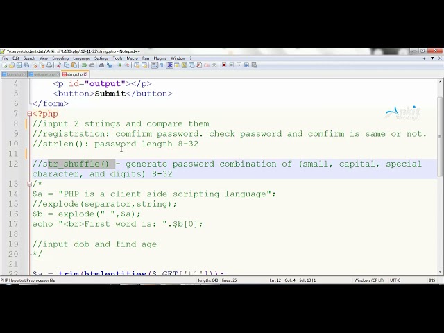 PHP Function Introduction