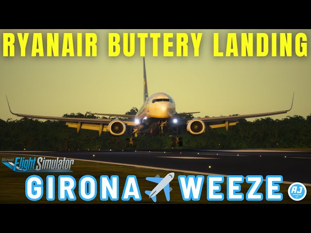[MSFS] I WOULD BE FIRED FROM RYANAIR FOR THIS LANDING...  | Girona - Weeze | PMDG Boeing 737 |