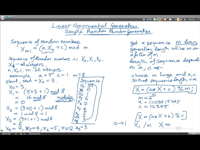 Linear Congruential Random Number Generators - extra random 0-1 range
