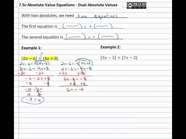 13.3c: Dual Absolute Values