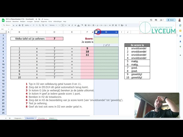 Rekenbladen H14 (online)