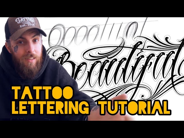 Tattoo Lettering Tutorial/ Lettering 101 - P Hughes Tattoo