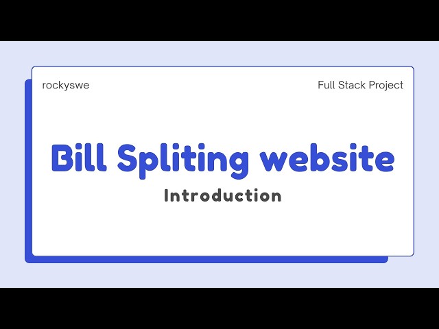 8 OAuth2 Bill Spliting Full Stack Spring Boot Project