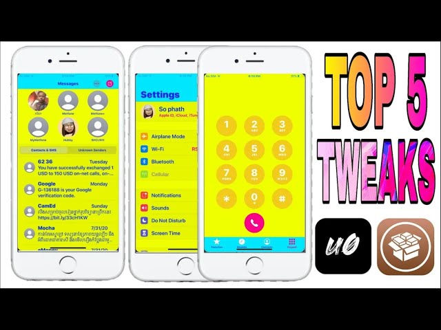NEW TWEAKS - Best 5 Tweaks for iOS 13 - 13.6/iOS 12 - 12.4.8