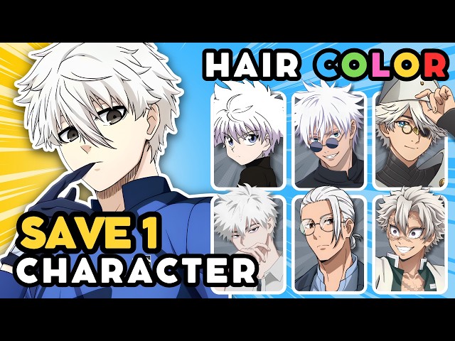 Save 1 MALE ANIME CHARACTER for each HAIR COLOR 🧑‍🦲 (NEW VERSION!) 🔥 | ANIME QUIZ