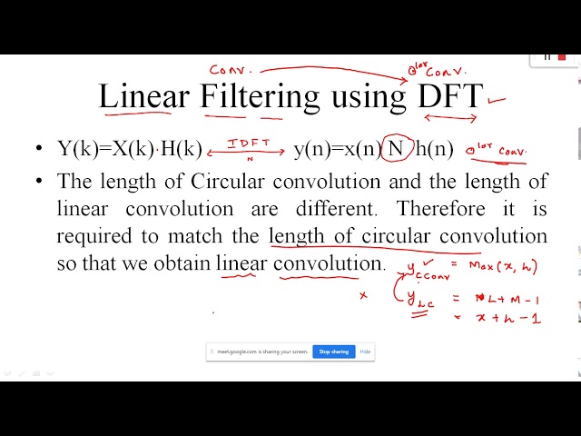 DSP Lecture 12 Linear filtering using DFT method