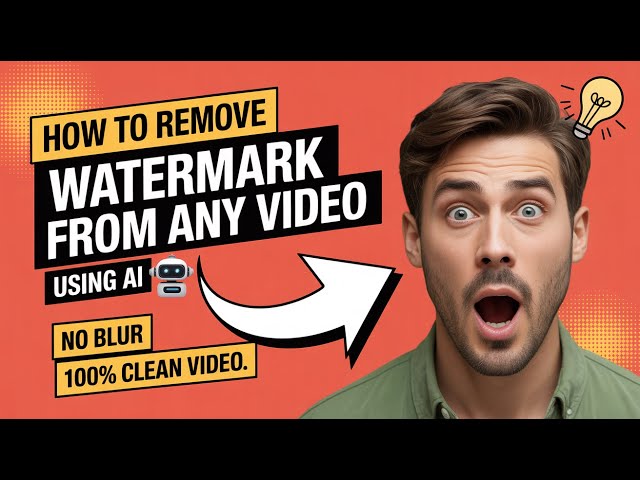 How to Remove Watermark from Any Video | No Blur, 100% Free Tools (NEW AI Method)