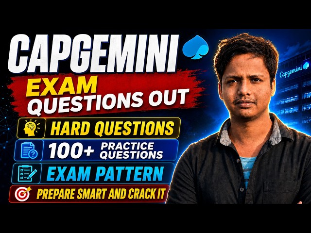 Capgemini Exam Questions 2027 | Hard Questions + Exam Pattern + 100+ Practice Questions