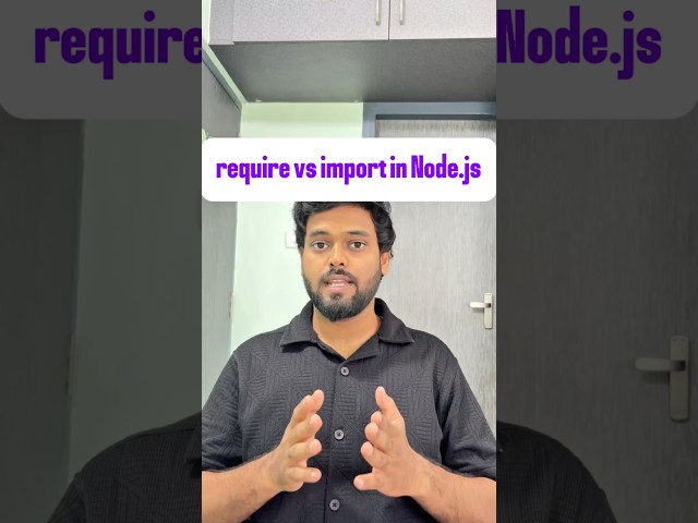 require vs import in Node.js: CommonJS vs ES Modules Explained 🔥