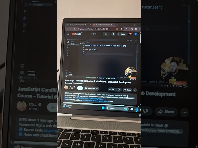 Javascript With HarryBhai..✨️#trending #codewithharry #motivation #shorts #coding @CodeWithHarry