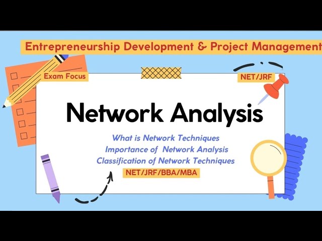 Network Analysis | What is Network | Importance | Classification of Network Techniques | BBA | MBA