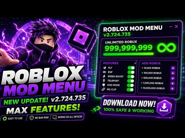 🔥 Roblox Mod Menu V2.702.642 Unlimited Robux | Roblox Mod Apk Unlimited Robux | Roblox Mod 2026