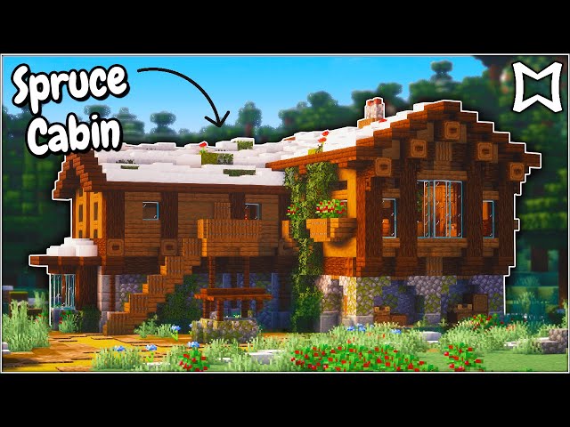 Minecraft ► How To Build A Winter Spruce Cabin | (House Tutorial)