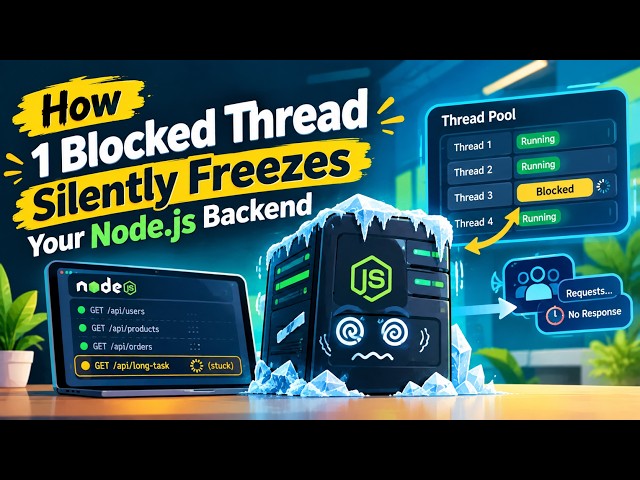 How 1 blocked thread silently freezes your node js thread