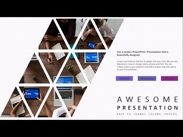 Easy for beginner, a Professional Powerpoint slide only 3 minutes!