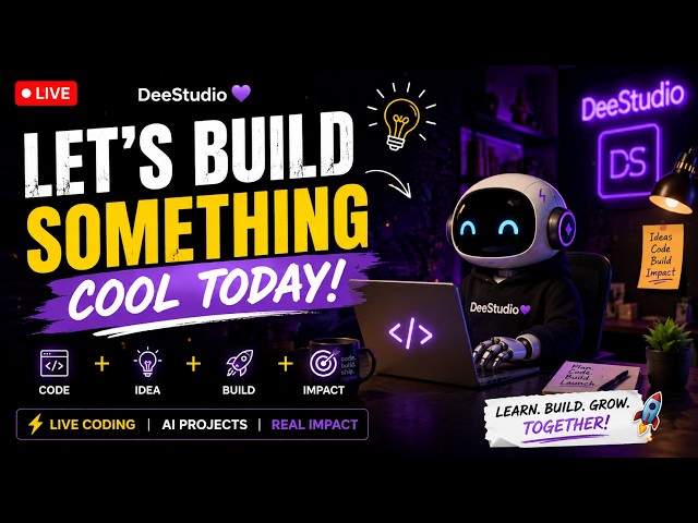🚀 Let's Build Something Cool Today! 💜 | Live Coding, AI Projects & Chill Dev Stream