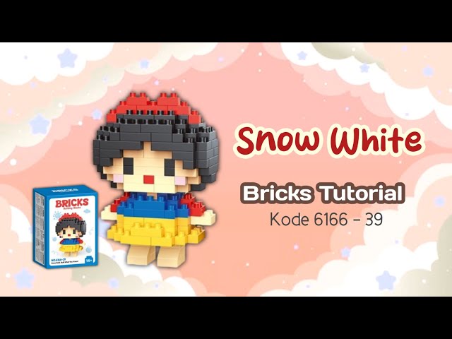HOW TO BUILD SNOW WHITE MINI BRICKS 6166 - 39 | Tutorial Step by Step