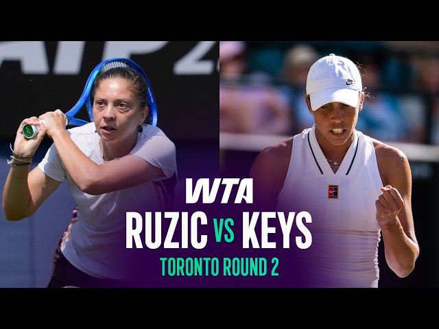 Antonia Ruzic vs. Madison Keys | 2026 Toronto Round 2 | WTA Match Highlights