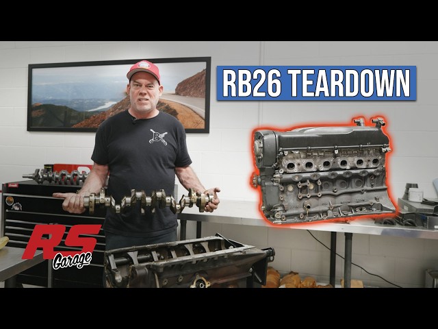 Stock RB26 Engine Teardown | How Does It Compare to a 2JZ? | RS Garage